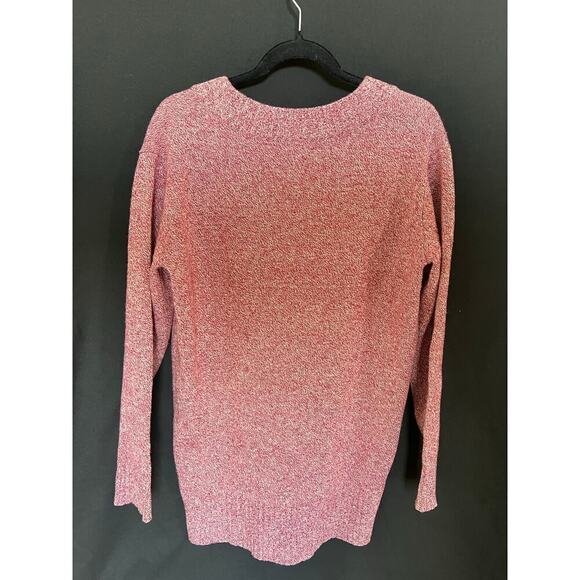 Athleta Vital VNeck Tunic, Small, pink/red, wool & cashmere - Picture 7 of 10